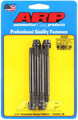 ARP 100-3227 Water Pump Pulley Stud Kit for 5/16-24 X 3.750˝. 8740. black oxide. 12pt (fits 2.500˝ fan spacer) Photo-0