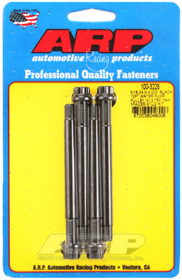 ARP 100-3228 Water Pump Pulley Stud Kit for 5/16-24 X 4.000?. 8740. black oxide. 12pt (fits 2.750? fan spacer) Photo-0