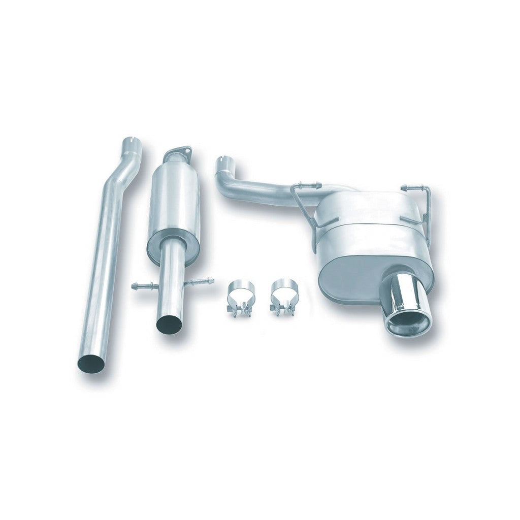 BORLA 140030 Cat Back Exhaust System, Cooper One L4-1.6L Non-Turbo FWD Tip №35, 2002-07, sound Multi-Core Photo-0