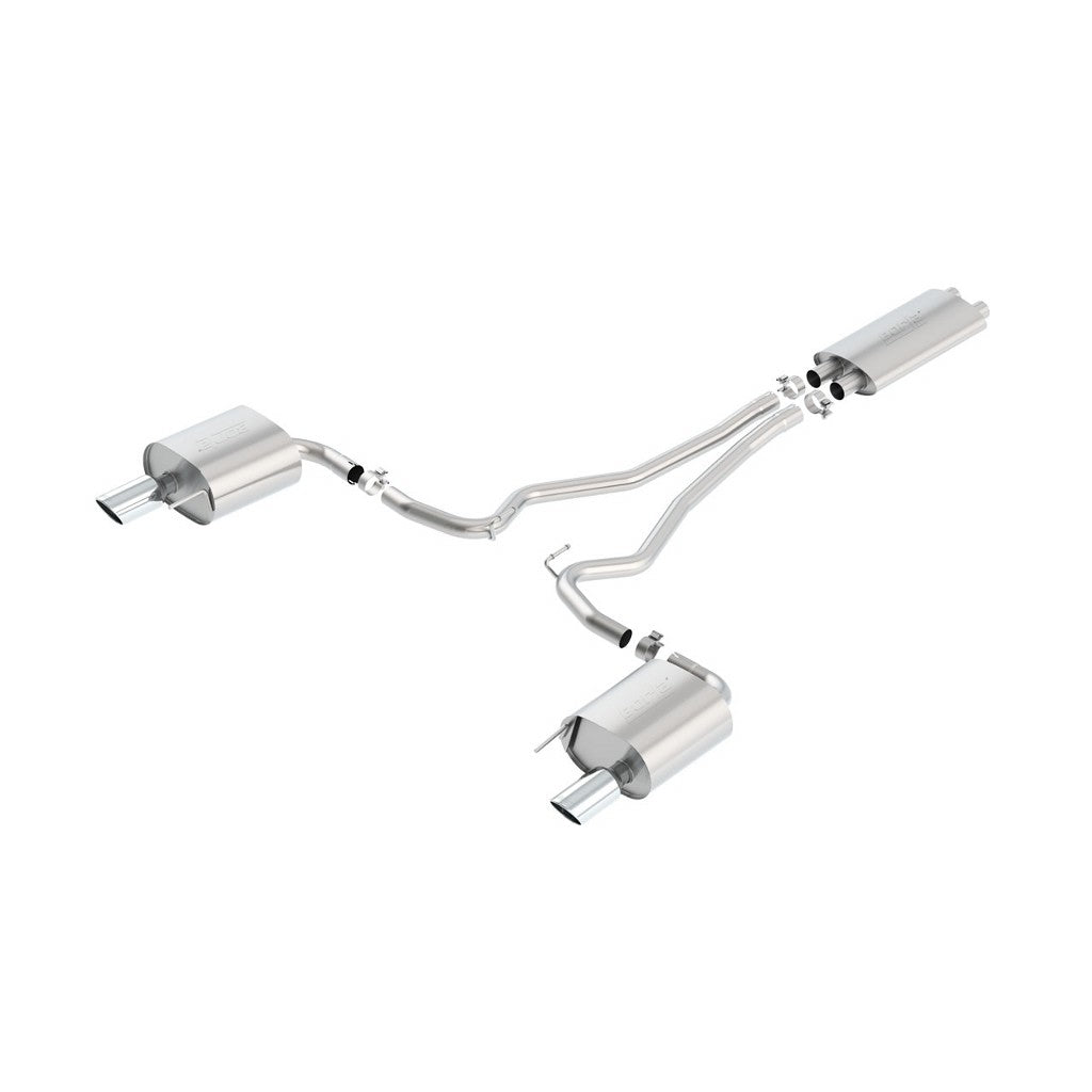 BORLA 140586 Cat Back Exhaust System, Mustang V6-3.7L, Tip №36, 2015-16, sound Touring Photo-0