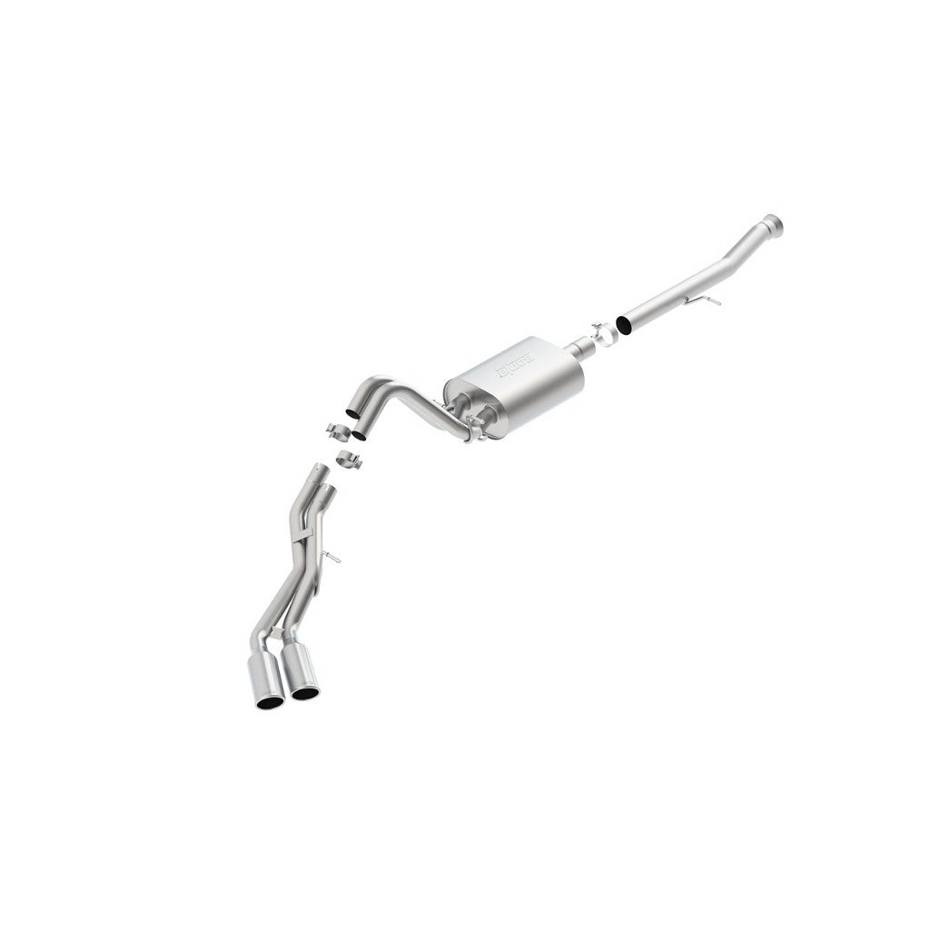 BORLA 140653 Cat-Back Exhaust System, Escalade ESV / Yukon Denali XL V8-6.2L RWD, Nozzle # 18, 2015-16, S-Type Sound Photo-0