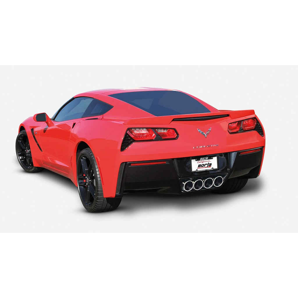 BORLA 11874 Rear Section, CORVETTE C7 V8-6.2L AFM / NPP, Tip №18, 2014-16, sound S-Type Photo-1