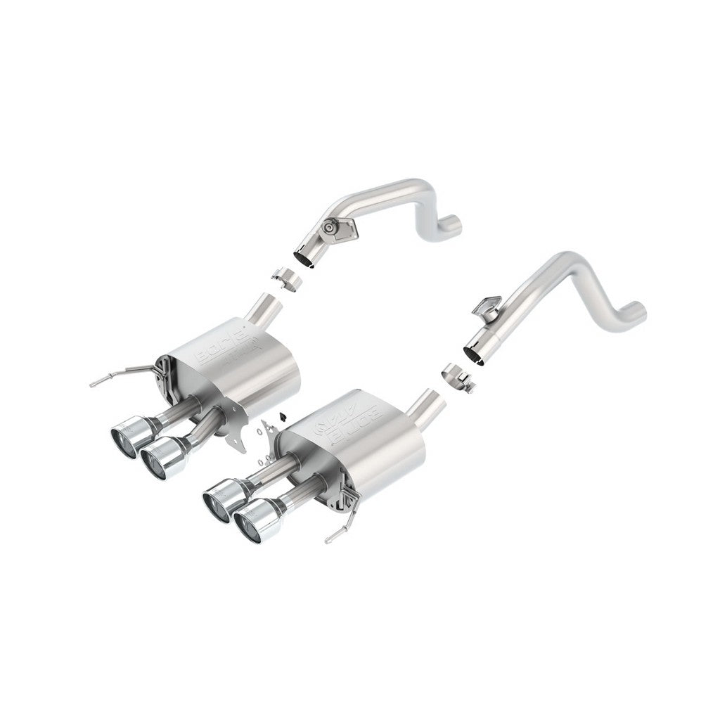 BORLA 11881 Rear Section, CORVETTE C7 V8-6.2L Without AFM / NPP, Tip №18, 2014-16, sound ATAK Photo-0