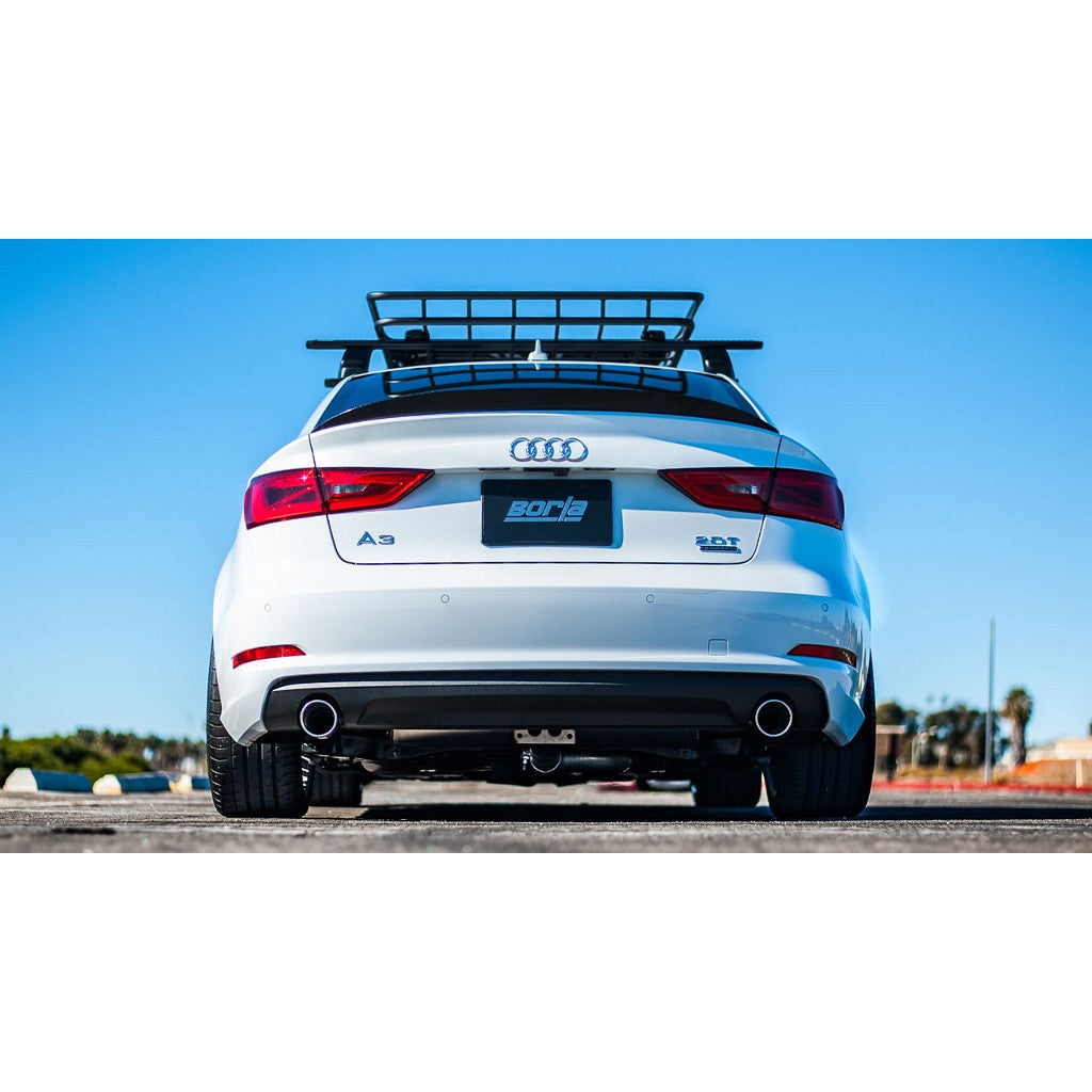BORLA 140682 Cat Back Exhaust System, A3 (8V) L4-1.8/2.0L (turbo) AWD, 2013-16, sound S-Type Photo-1