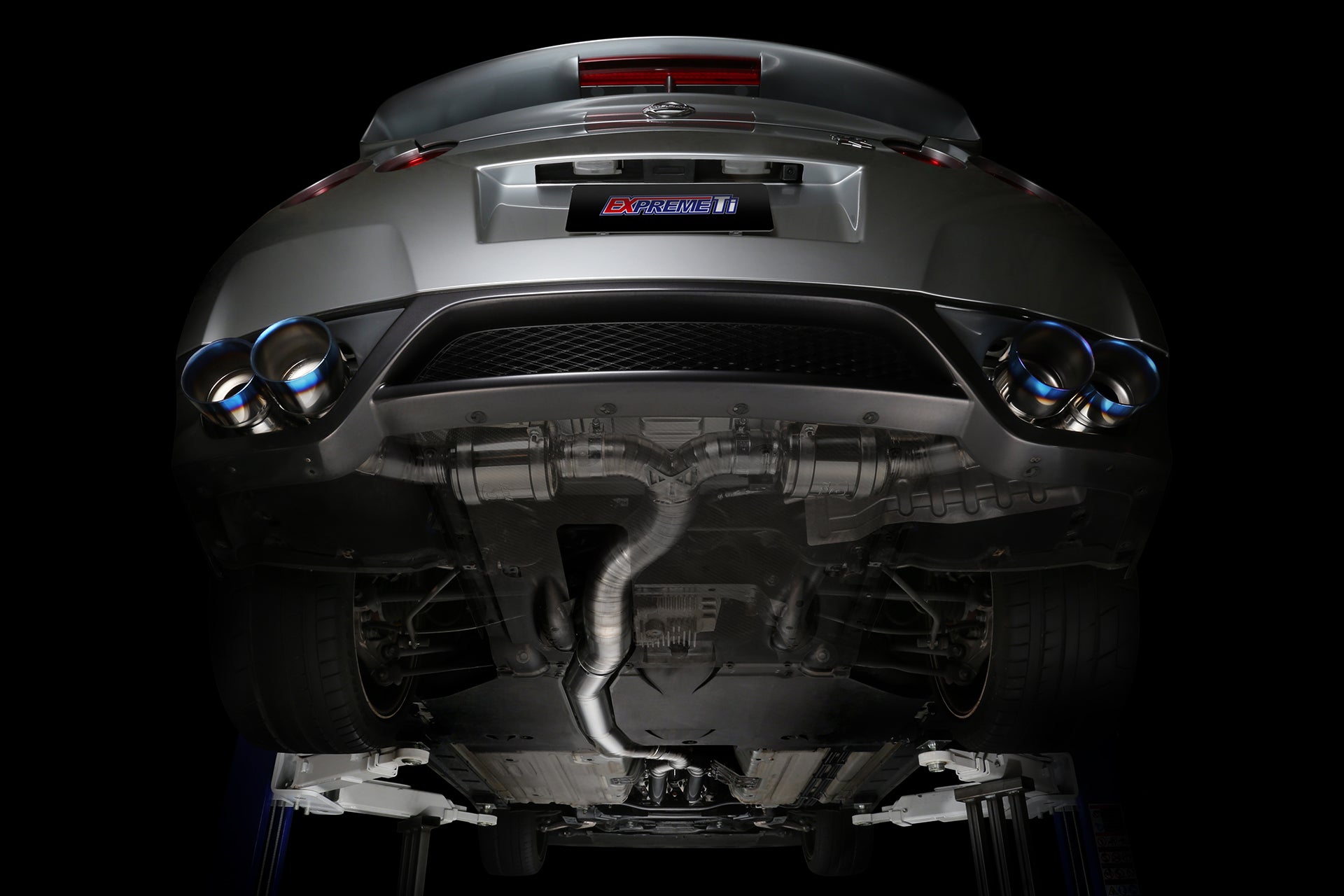 TOMEI TB6070-NS01A Expreme Ti exhaust (102 mm) include Y-pipe for NISSAN R35 GT-R (titanium) Photo-1