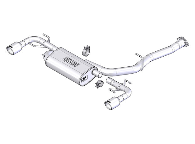 BORLA 1014015 Cat Back Exhaust System MAZ RX8 03- 09 1,6L Photo-0