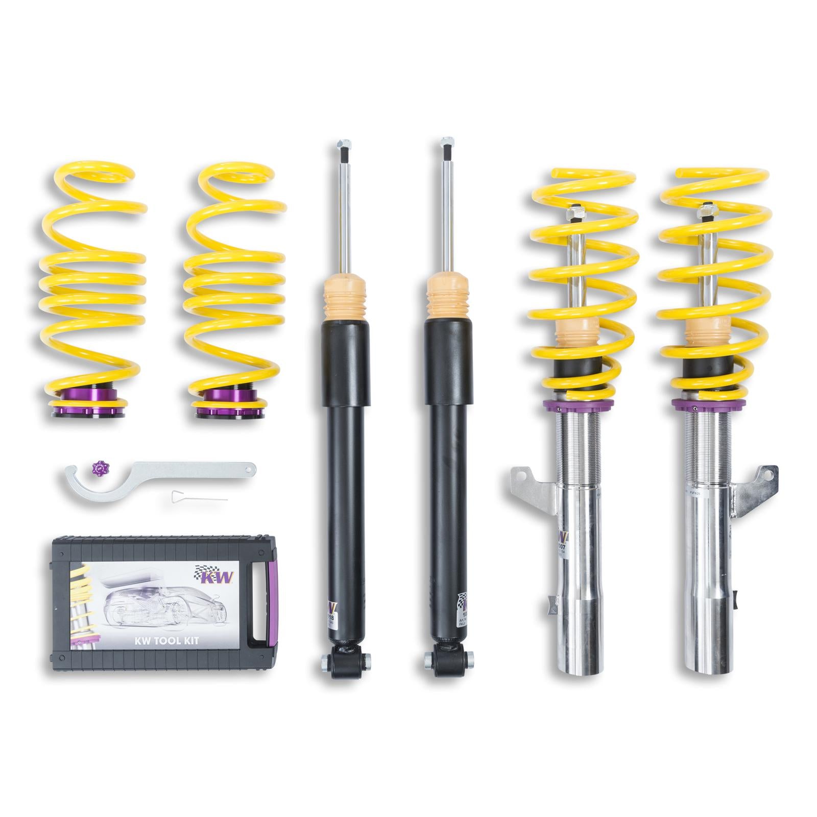 KW 1028000U Coilover Kit INOX V1 AUDI A3; (8V) Photo-0