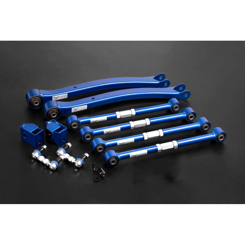 HARDRACE 6155 IMPREZA GC/GD REAR ADJUSTABLE ARMS (HARDEN RUBBER) 10PCS/SET Photo-0