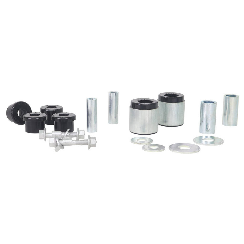 WHITELINE WEK082 Vehicle Essential Bushing Kit with Camber Bolts, Caster Correction/Control Arm Bushings for Mitsubishi Lancer Evolution 1996-2002 Photo-1