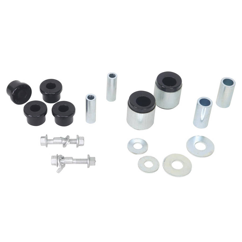 WHITELINE WEK082 Vehicle Essential Bushing Kit with Camber Bolts, Caster Correction/Control Arm Bushings for Mitsubishi Lancer Evolution 1996-2002 Photo-2