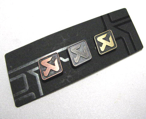 AKRAPOVIC 800983 Copper/silver/brass pin set - medium Photo-0