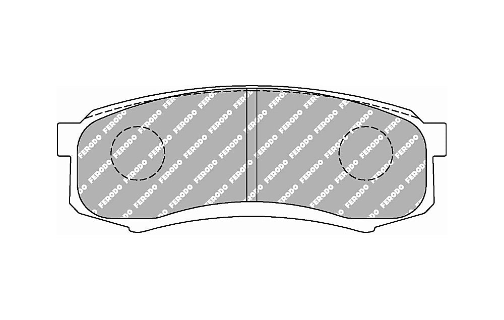 FERODO FCP1021H Rear Brake Pads DS2500 for LEXUS GX460 / GX470 / TOYOTA Land Cruiser 80 / Land Cruiser 90 Photo-0