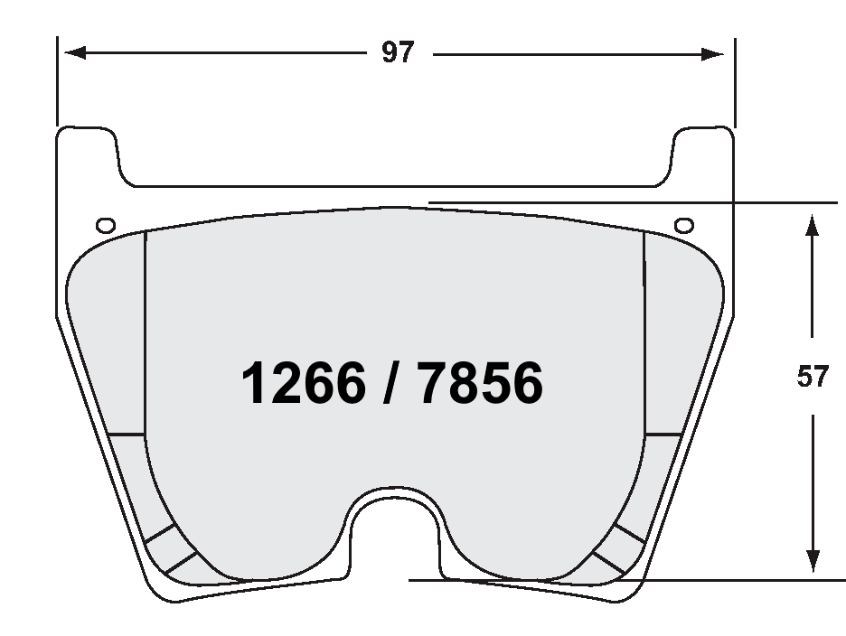 PFC 7856.08.16.44 7856 Brake pads RACE 08 CMPD 16 MM front MERCEDES-Benz (W166) ML63 AMG/AUDI R8 RS5 RS6 (C5) Photo-0