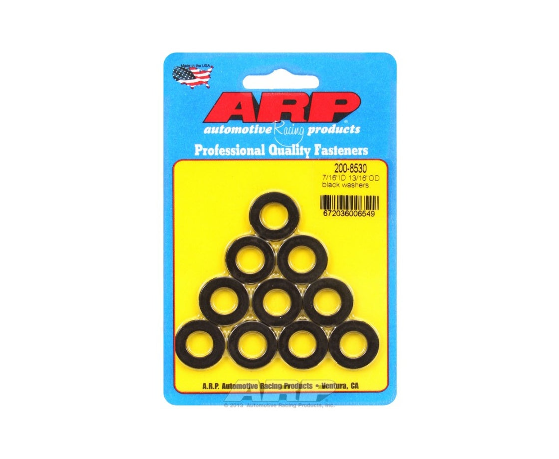 ARP 200-8530 Washer Kit 7/16" ID 13/16 "OD black oxide washers Photo-0