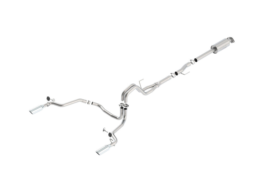 BORLA 140616 Cat Back Exhaust System, F-150 EcoBoost® 2.7 / 3.5L (turbo), V8-5.0L, Ext.Cab, St. Bed (78.8") Crew Cab Short Bed (67.0)(145" WB), Tip №36, 2015-16, sound ATAK Photo-0