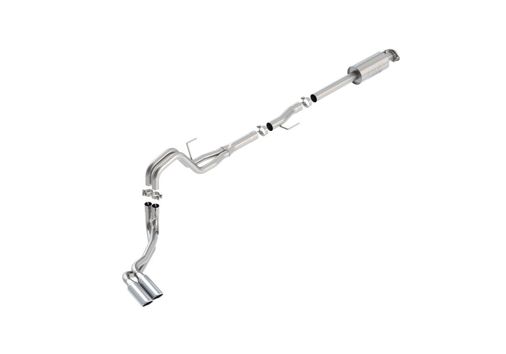 BORLA 140619 Cat Back Exhaust System, F-150 EcoBoost® 2.7 / 3.5L (turbo), V8-5.0L, Ext.Cab, St. Bed (78.8") Crew Cab Short Bed (67.0)(145" WB), Tip №18, 2015-16, sound ATAK Photo-0