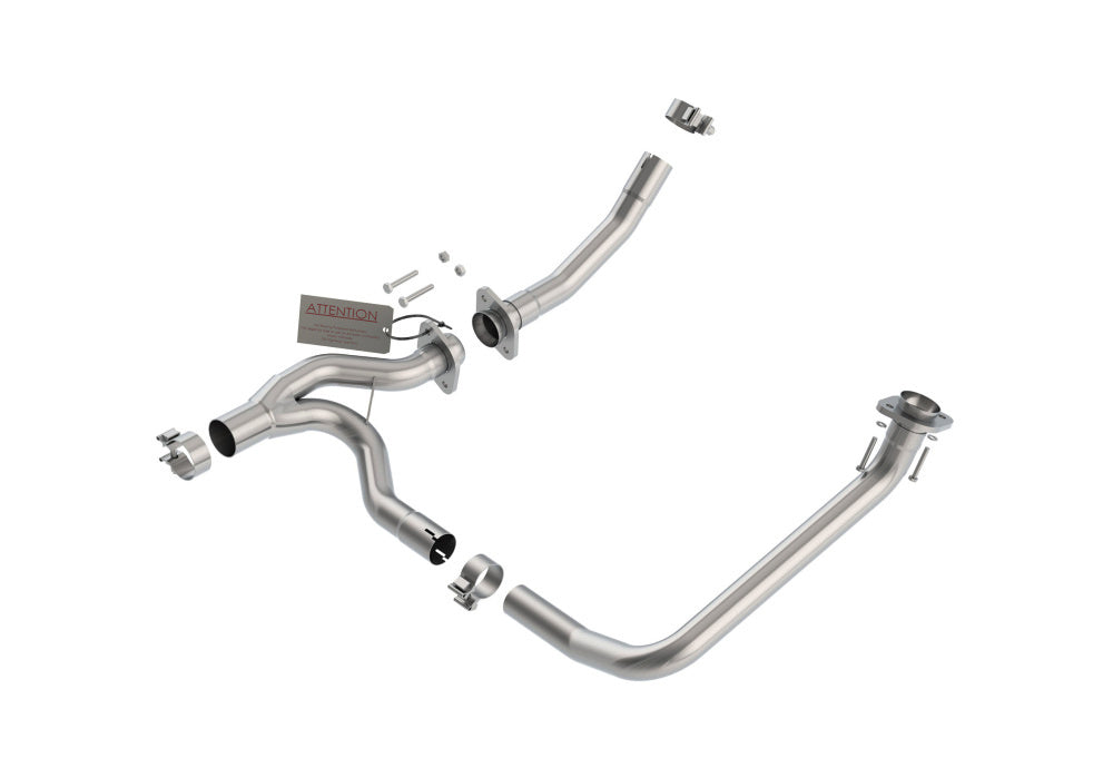 BORLA 60595 Y-pipe, WRANGLER JK V8-3.8L RWD / AWD 2 / 4DR, 2012-16, sound RACE Photo-0