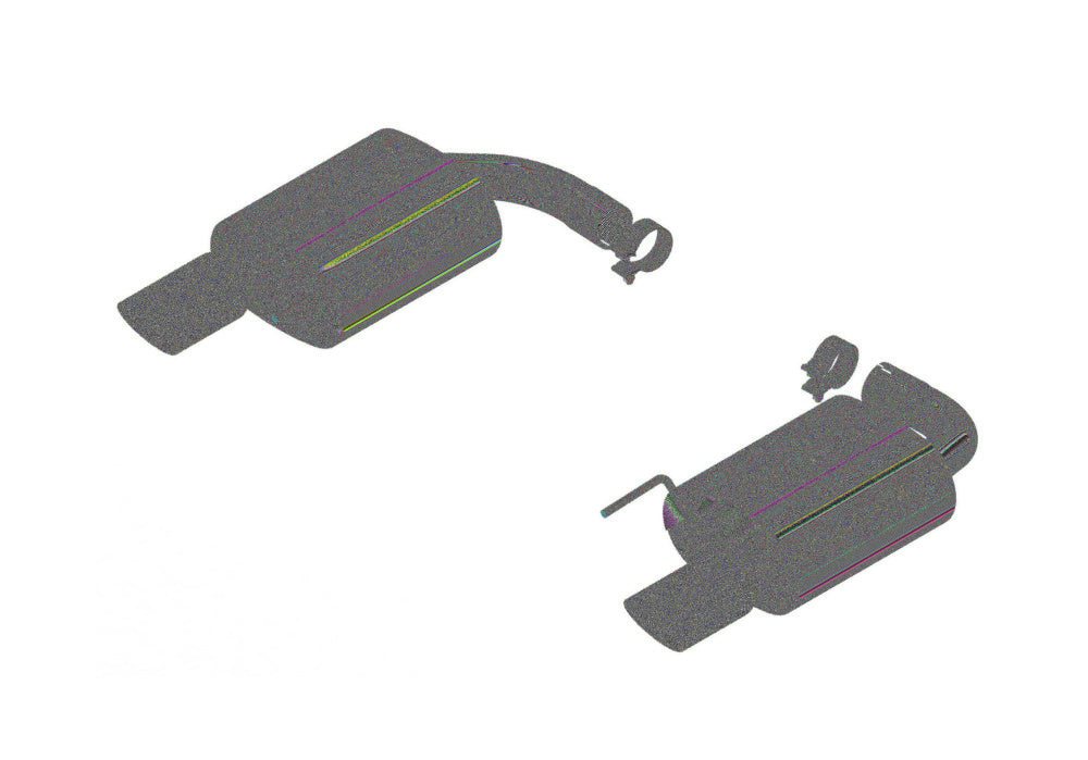 BORLA 11895BC Rear Section, Mustang GT V8-5.0L, Tip №49, 2015-16, sound ATAK Photo-0