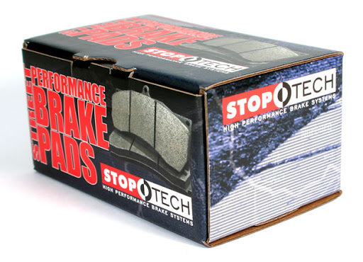 STOPTECH 309.09610 Rear Sport Brake Pads with Shims & Hardware SUBARU WRX STI MITSUBISHI EVO 7-9 Photo-0