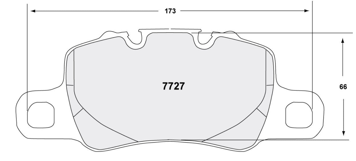 PFC 7727.11.18.44 Rear Brake Pads for PORSCHE 992 GT3 / 991 GT3 / GT3RS / Turbo / 981 Cayman GT4 (11 Compound, 18 mm) Photo-0