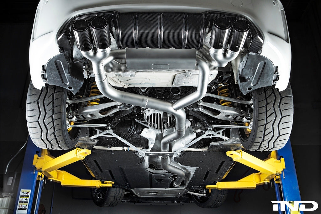 EISENMANN B5452.00904.22 Catback with valves for BMW F87 M2 (AT) (4x90 LeMans black tips) Photo-1