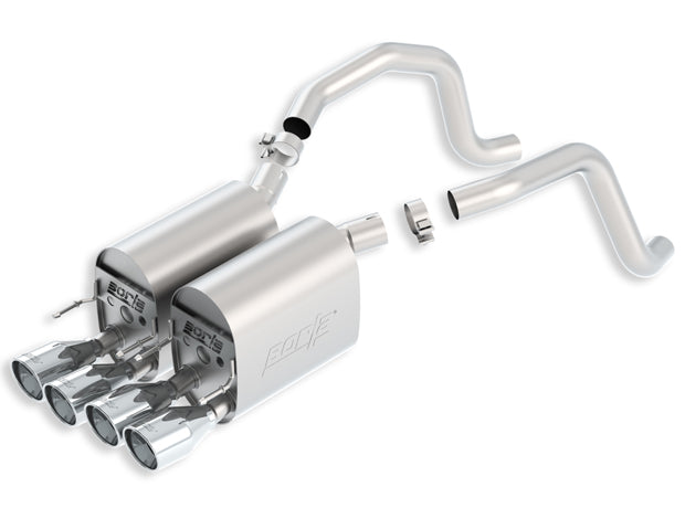 BORLA 11814 Rear Section C6 CORVETTE 2005-2008 Touring Photo-1