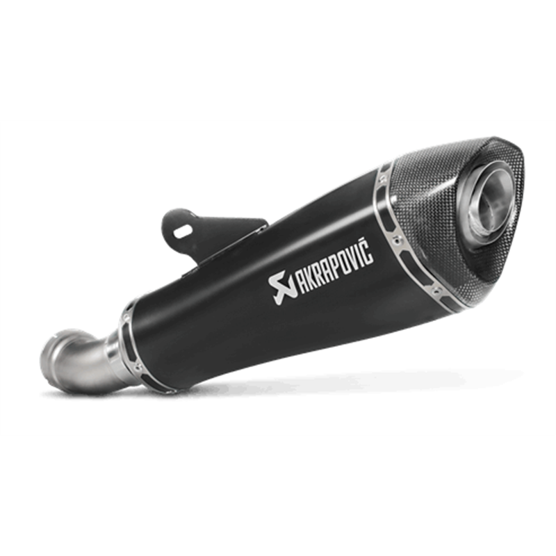 AKRAPOVIC S-B12SO19-HLGBL Exhaust system Slip-On Line (Titanium) BLACK for BMW R1200R Photo-0