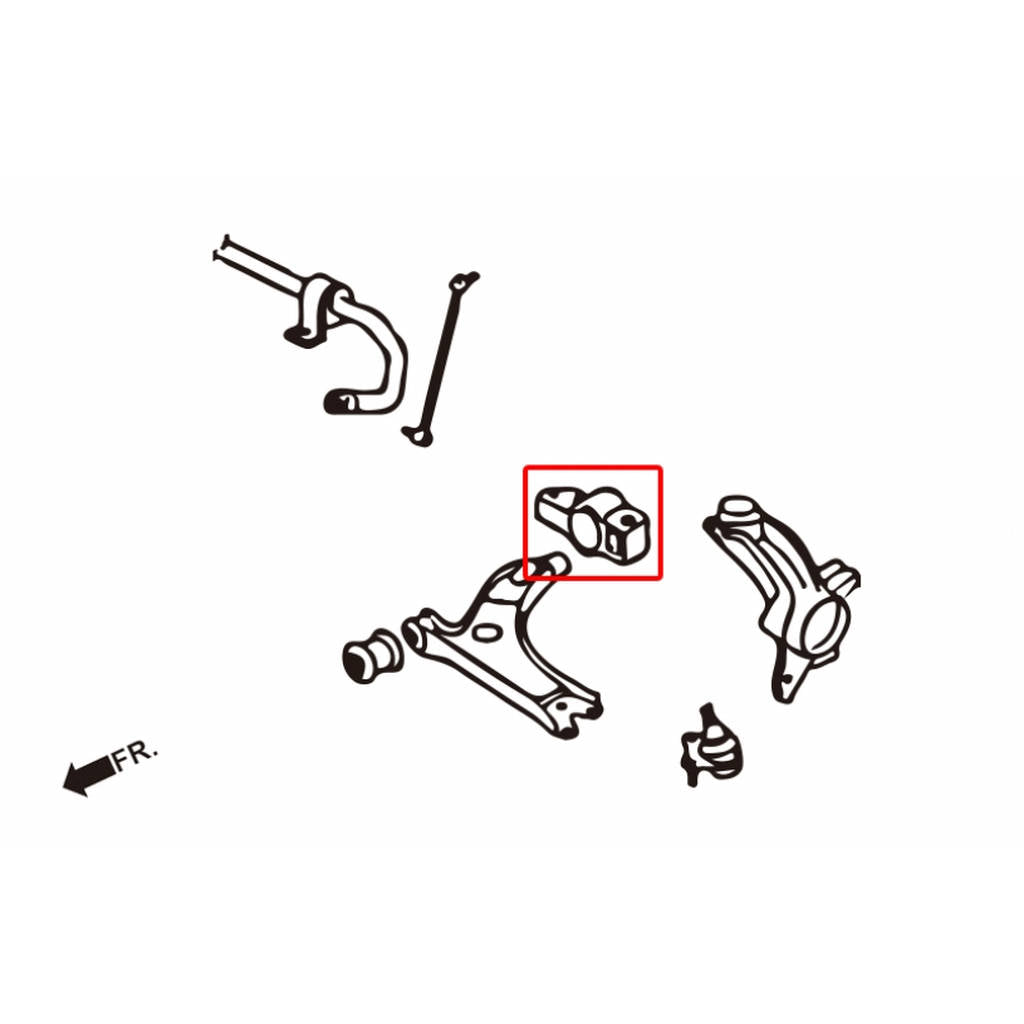 HARDRACE 6913 FRONT LOWER CONTROL ARM BUSH BIG RUBBER 2PC VAG A3 / S3 / TT/ Golf / Octavia / Leon Photo-1