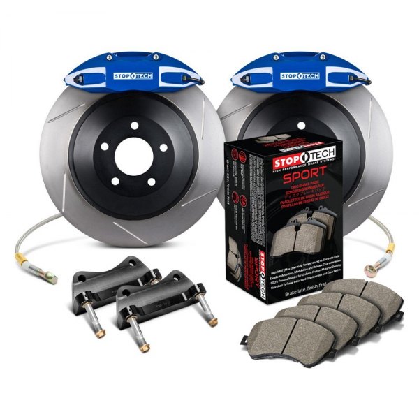 STOPTECH 82.874.0058.21 BBK 1PC ROTOR, REAR SLOTTED 380X32/ST41 BLUE TOYOTA LAND CRUISER '08 Photo-0
