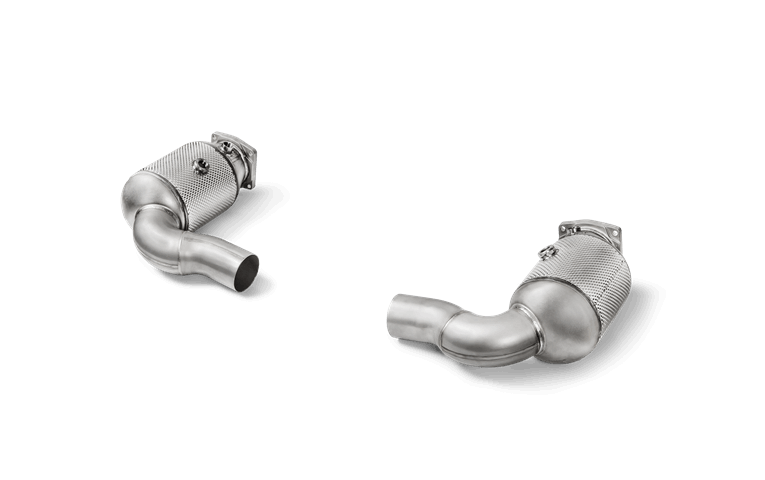 AKRAPOVIC L-PO/SS/2H Link Pipe Set w Cat (SS) PORSCHE 911 Turbo/Turbo S (991.2) 2016-2019 Photo-0