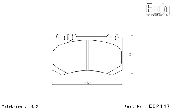 ENDLESS EIP117N35S Brake pads MERCEDES-Benz AMG W211 E55/W220 S63L/W215 CL55,CL65/W219 CLS55 Photo-0