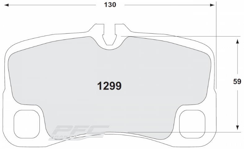 PFC 1299.332.18.44 Rear Brake Pads for PORSCHE 997 Turbo/GT3/GT3 RS/GT3 CUP (332 Compound, 18 mm) Photo-0