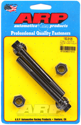 ARP 130-3105 Motor Mount Bolt Kit for CHEVROLET V6 & V8. mount to fRAMe. hex Photo-0