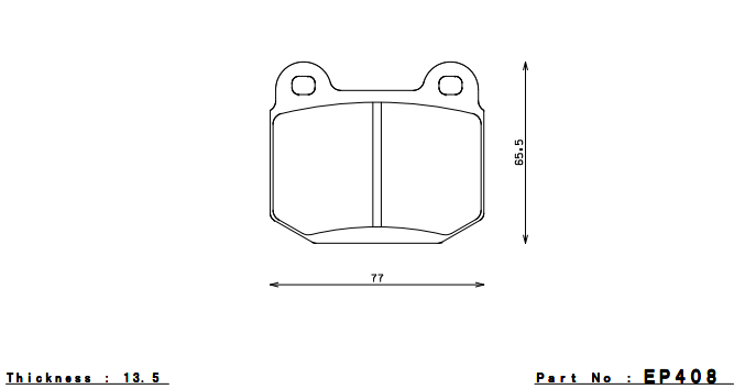 ENDLESS EP408N38SP Rear brake pads INFINITI G35 (02-04)/NISSAN 350Z (03-07) BREMBO Photo-0