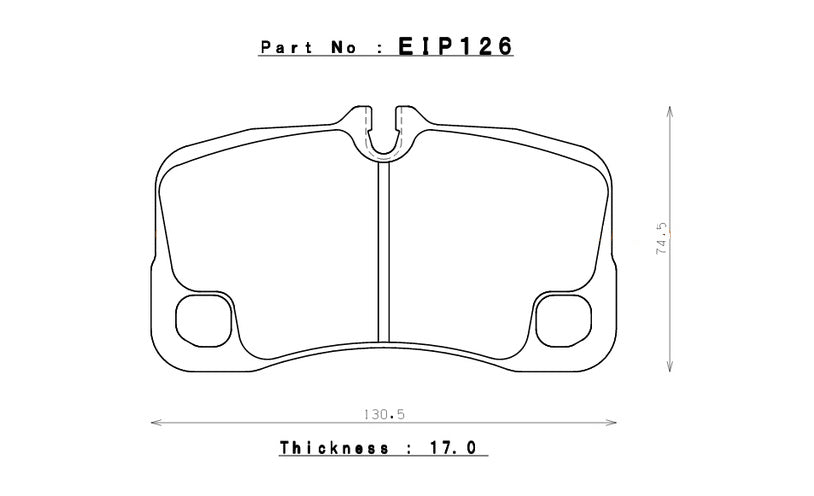 ENDLESS EIP126S90F Brake pads PORSCHE 911(997) 3.6 CARRERA/3.6 TURBO/3.6 GT3/3.6 GT3 RS Photo-0