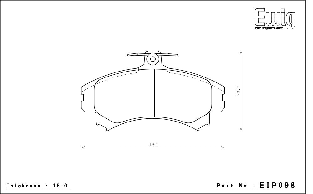 ENDLESS EIP098MA45B Front brake pads VOLVO S40/V40 Photo-0