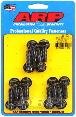ARP 134-1201 Header Bolt & Stud Kit for CHEVROLET LS Gen III/IV. 1/4? wide flange. 0.984? UHL. 8740. 12pt Photo-0