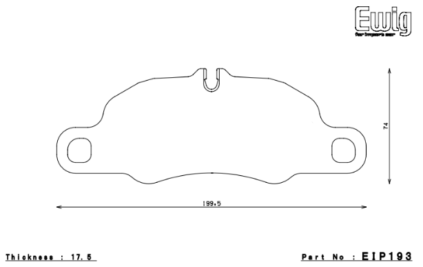 ENDLESS EIP193S90F Front brake pads PORSCHE 3.6 CARRERA/911(991) 3.4 CARRERA/4 Photo-0