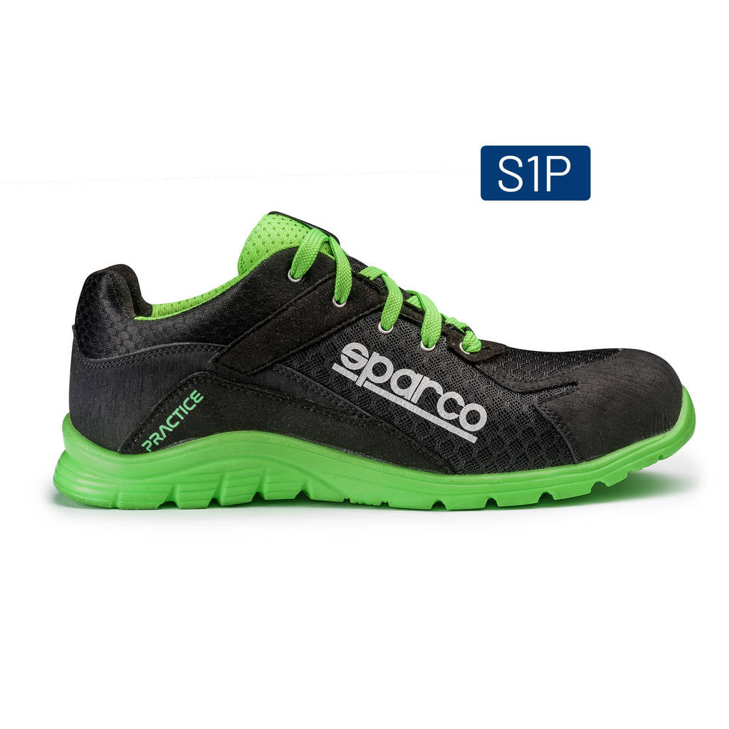 SPARCO 0751740NRVF SHOES PRACTICE BLACK/GREEN SZ Photo-1