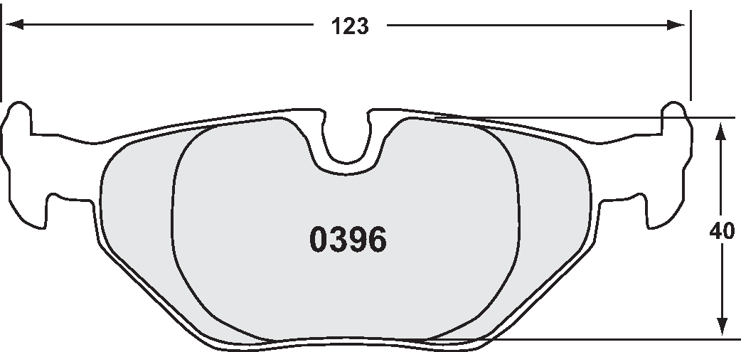 PFC 0396.11.17.44 Rear Brake Pads for BMW 1 Series 120d/130i (E81 / E87) (11 Compound, 17mm) Photo-0