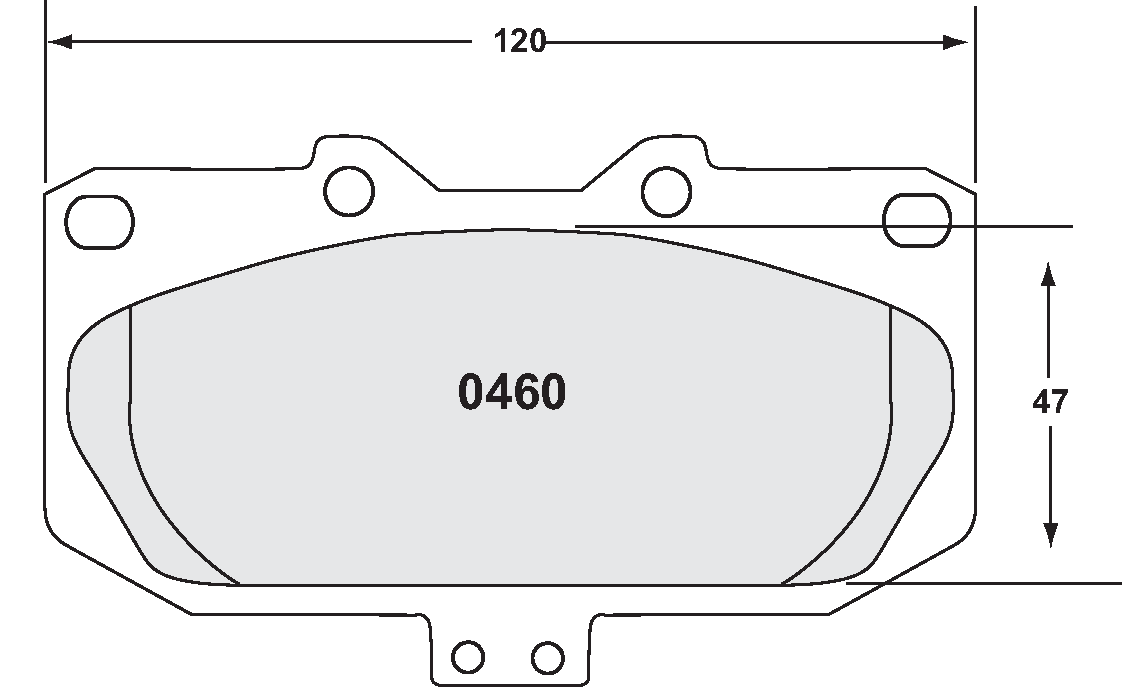 PFC 0460.11.15.44 Front Brake Pads for SUBARU Impreza WRX 99-01 incl Gp.N / NISSAN GT-R (R32) / GT-R GTS (R33) (11 Compound, 15 mm) Photo-0