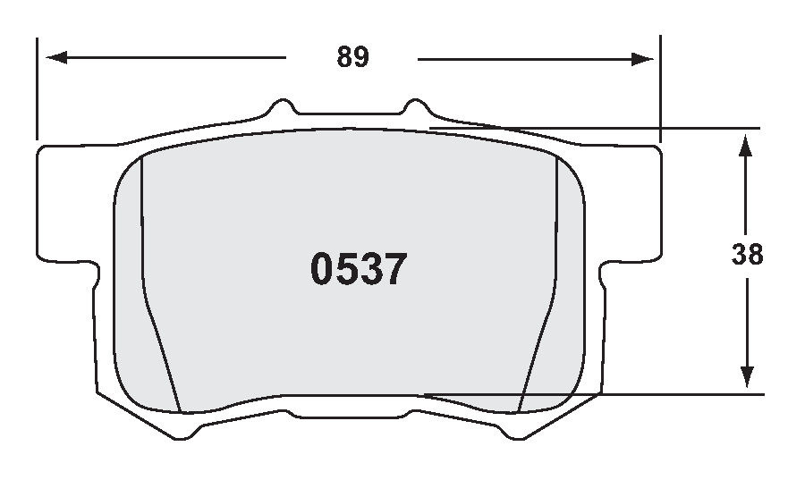 PFC 0537.22 Brake pads Z-RATED CARBON METALLIC rear HONDA CR-Z 2010- 1.5 Hybrid Photo-0