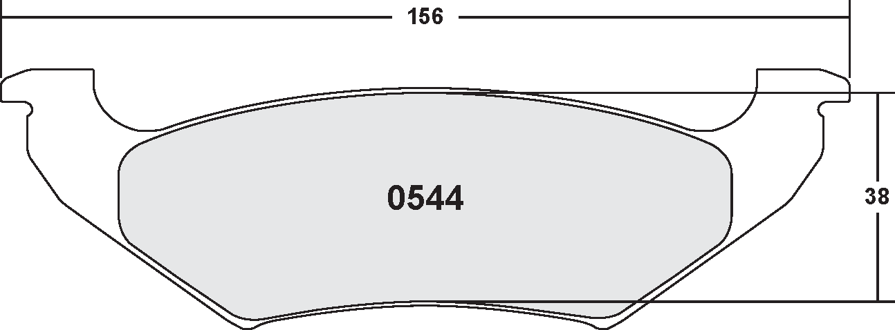 PFC 0544.22 Reae Brake Pads Z-RATED for FORD Crown Victoria 1992-1994 Photo-0