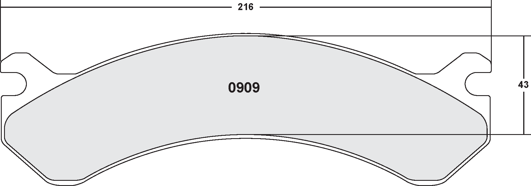 PFC 0909.22 Rear Brake Pads for CHEVROLET Silverado 3500 2001-2010 (Z-Rated Compound) Photo-0