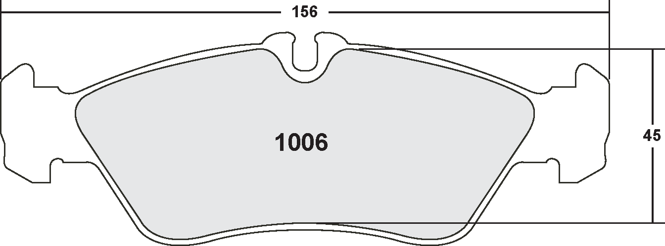 PFC 1006.10 Brake Pads for MERCEDES-Benz Sprinter 200 & 300 Series (Z-Rated Compound) Photo-0