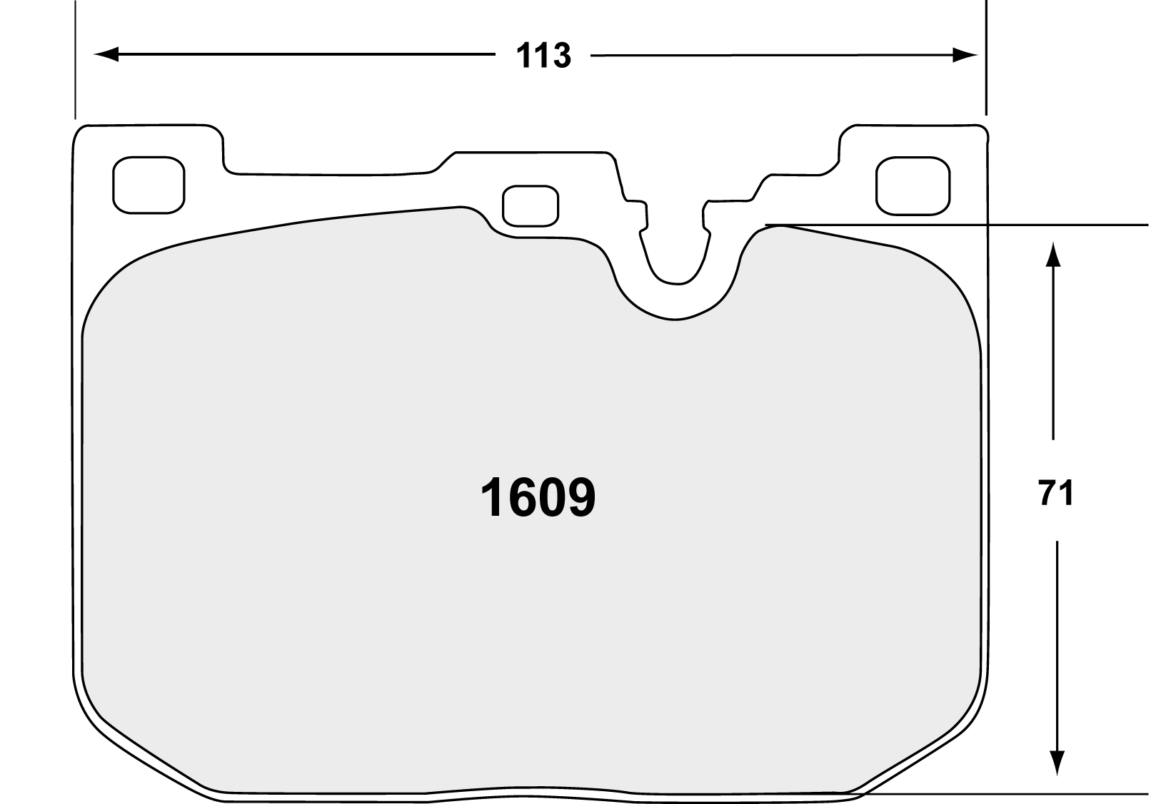 PFC 1609.11.17.44 Front Brake Pads RACE 11 CMPD 17 mm for BMW M2 (F87) / M3 (F80) / M4 (F82/F83) 2014-2020 Photo-0