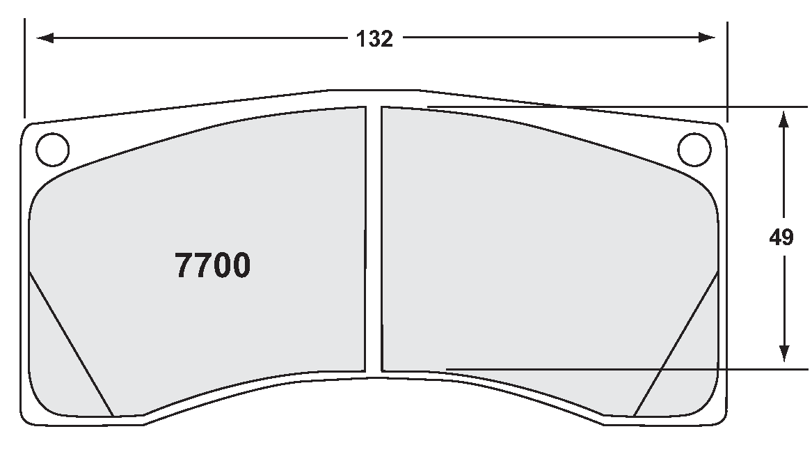 PFC 7700.12.25.44 Brake pads RACE 12 CMPD 25mm PORSCHE 997 GT3/GT2/RS Photo-0
