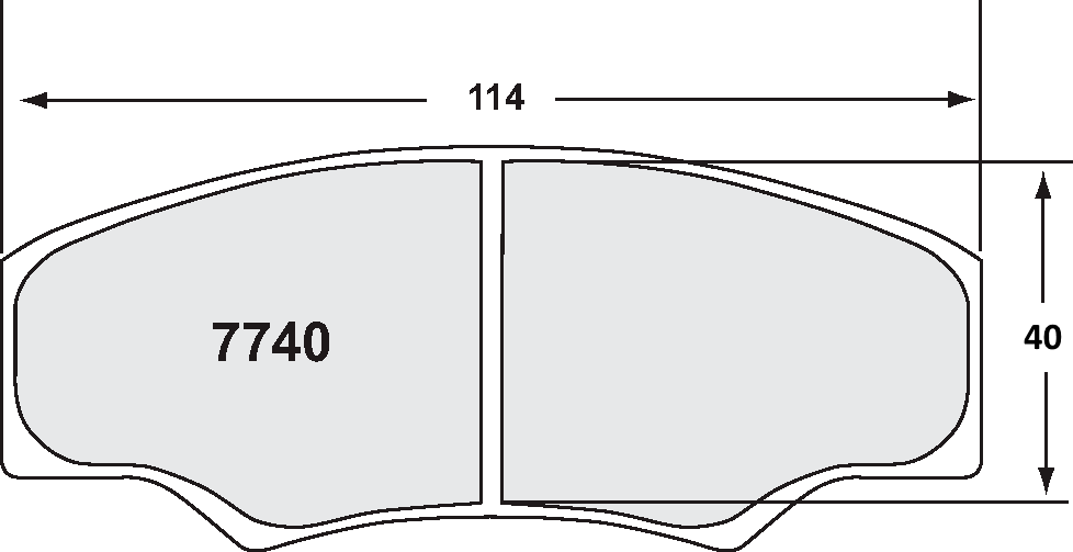 PFC 7740.08.16.44 Brake pads RACE 08 CMPD 16mm front/rear RADICAL PR6 / SR1 / SR3 Photo-0