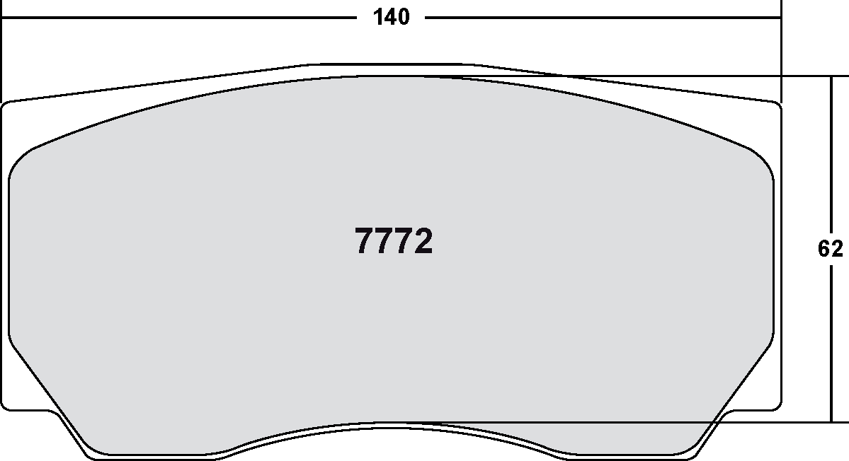 PFC 7772.13.18.44 Brake pads RACE 13 CMPD 18MM FIAT Grande Punto (Tarmac) Photo-0