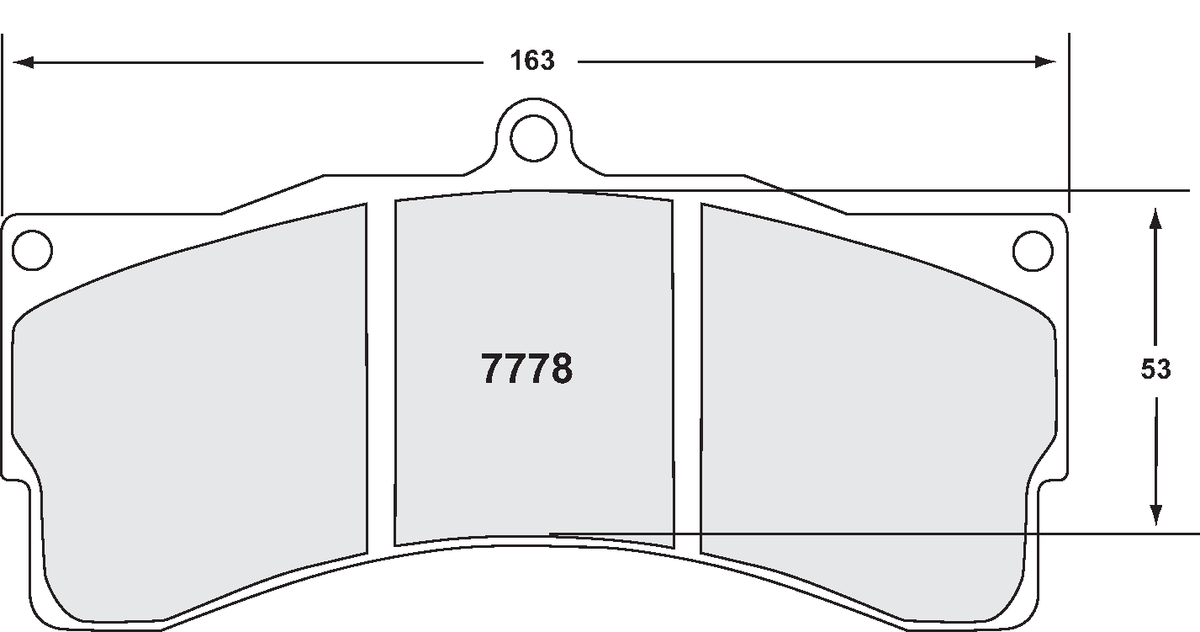 PFC 7778.06.30.44 Brake Pads for BMW Z4 GT3 (06 Compound, 30 mm) Photo-0